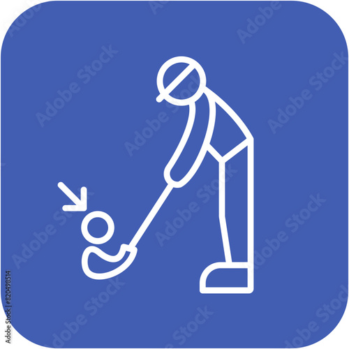 Golfing Tips vector icon. Can be used for Golf iconset.
