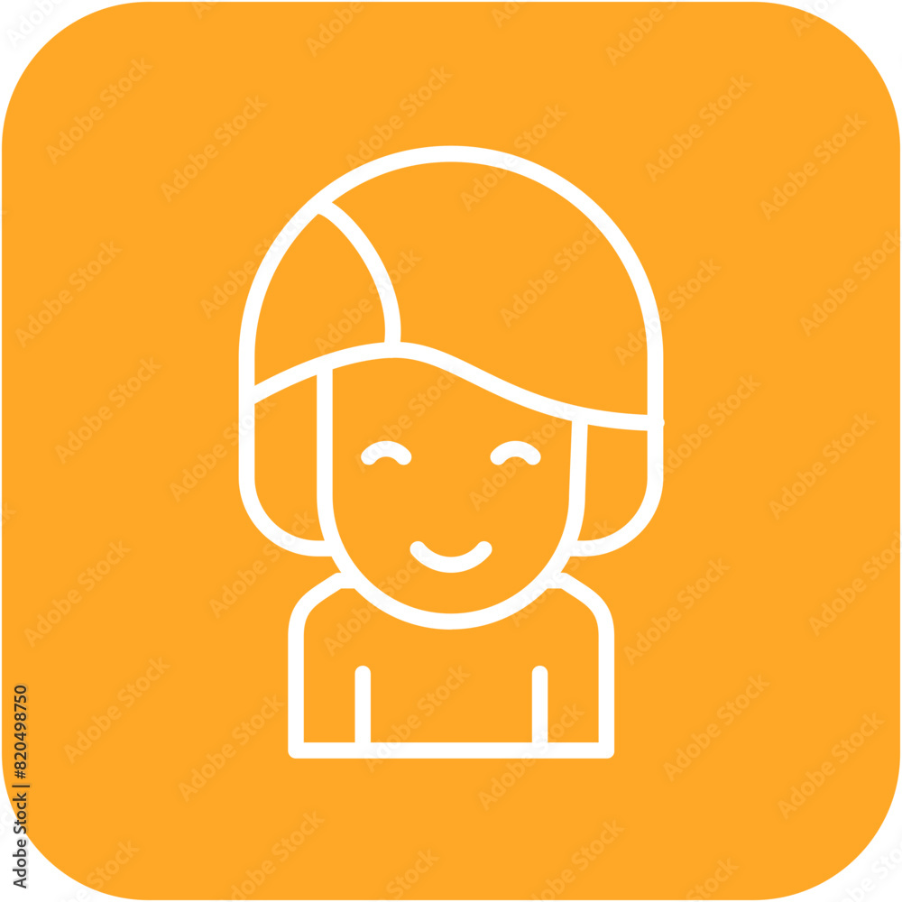 Girl vector icon. Can be used for Child Adoption iconset. Girl vector icon. Can be used for Child Adoption iconset.