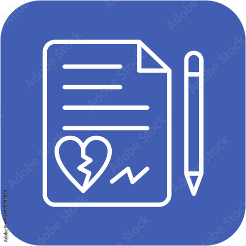 Divorce vector icon. Can be used for Child Adoption iconset.