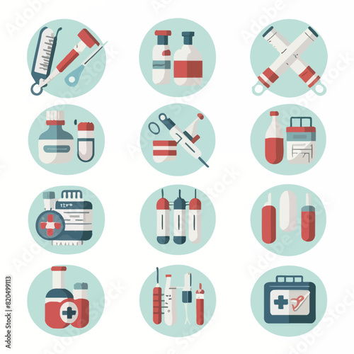 vector medical medicines tools icons nutritional, dentistry, cardiology, surgery, nanotechnology
