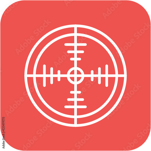 Sniper vector icon. Can be used for Shooting iconset.