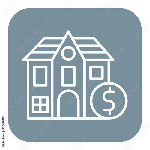 Mortgage vector icon. Can be used for Crisis Mangement iconset.