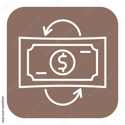 Cash Flow vector icon. Can be used for Crisis Mangement iconset.