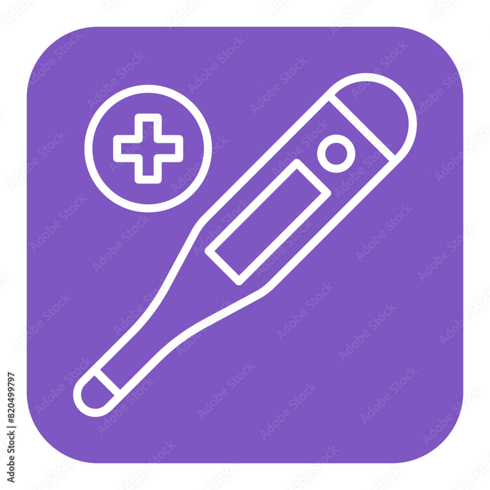 Digital Thermometer vector icon. Can be used for Nursing iconset. Digital Thermometer vector icon. Can be used for Nursing iconset.