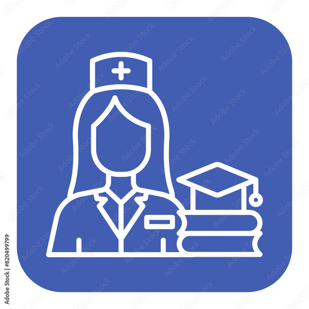 Nursing Education vector icon. Can be used for Nursing iconset. Nursing Education vector icon. Can be used for Nursing iconset.