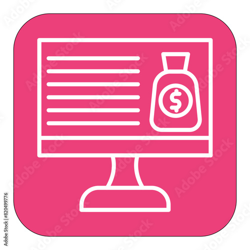 Financial vector icon. Can be used for Crisis Mangement iconset.