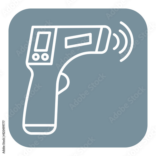 Infrared Thermometer vector icon. Can be used for Nursing iconset.