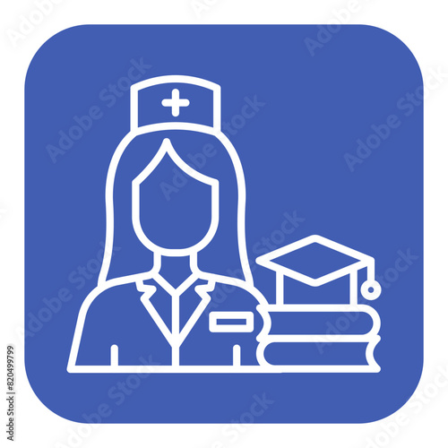 Nursing Education vector icon. Can be used for Nursing iconset.