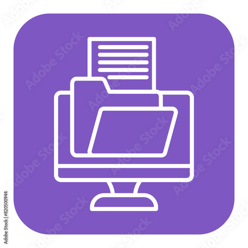 Opened Folder vector icon. Can be used for Documents And Files iconset.