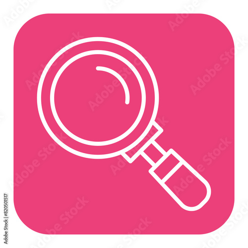 Magnifying Glass vector icon. Can be used for Crime Investigation iconset.