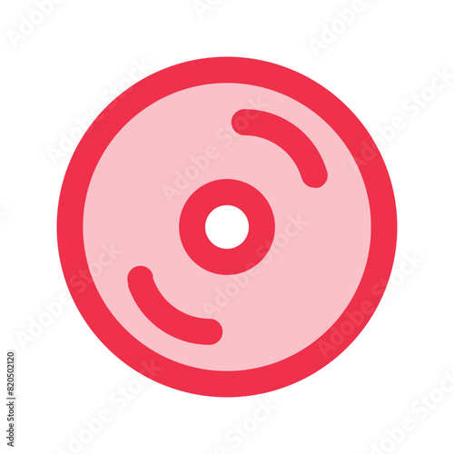 disk outline fill icon