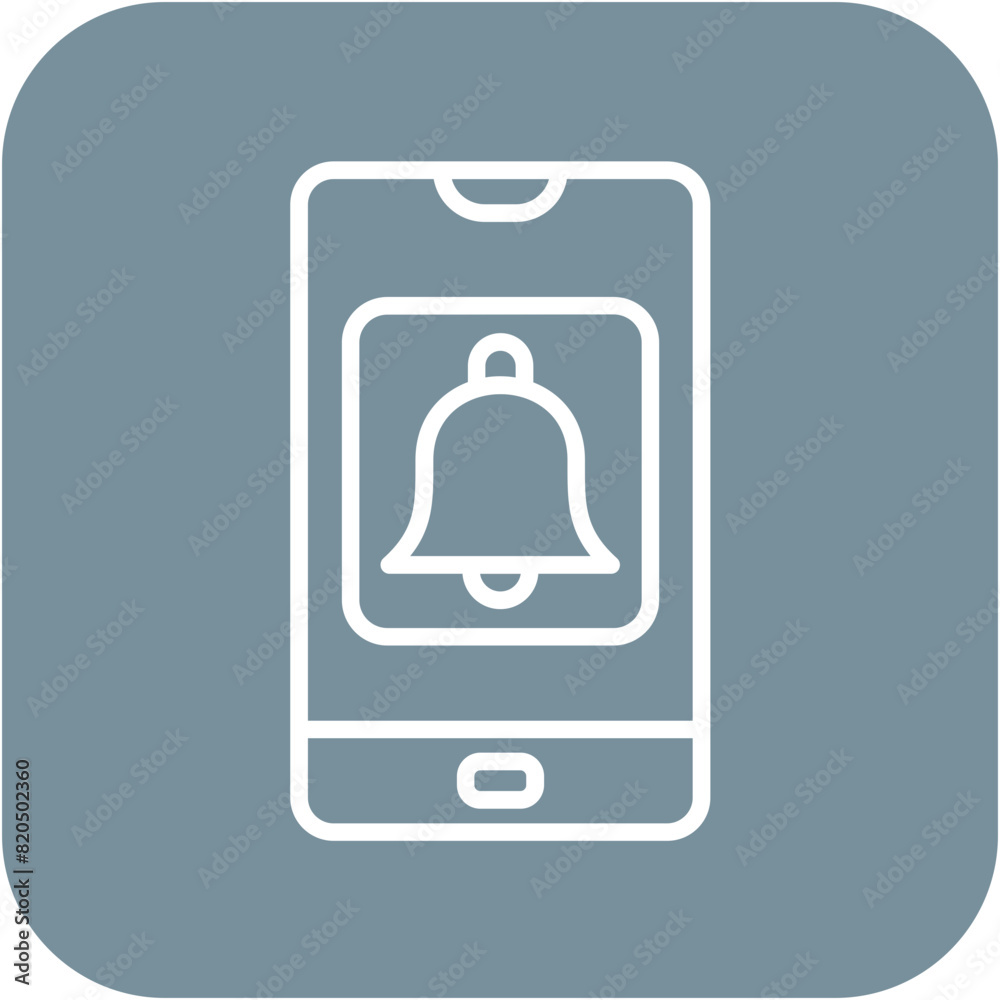App Notifications vector icon. Can be used for Digital Retail iconset. App Notifications vector icon. Can be used for Digital Retail iconset.