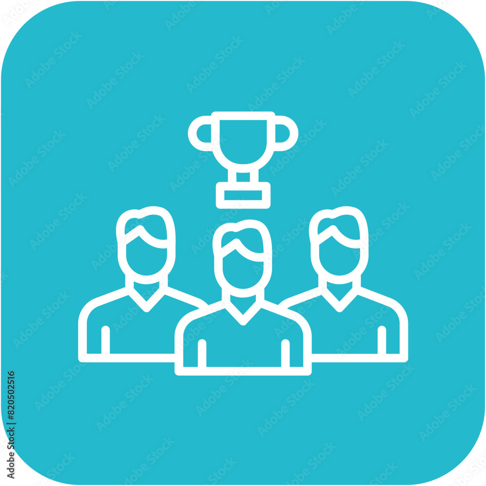 Team Success vector icon. Can be used for Teamwork iconset. Team Success vector icon. Can be used for Teamwork iconset.