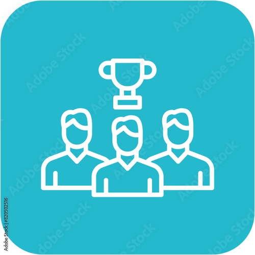 Team Success vector icon. Can be used for Teamwork iconset.