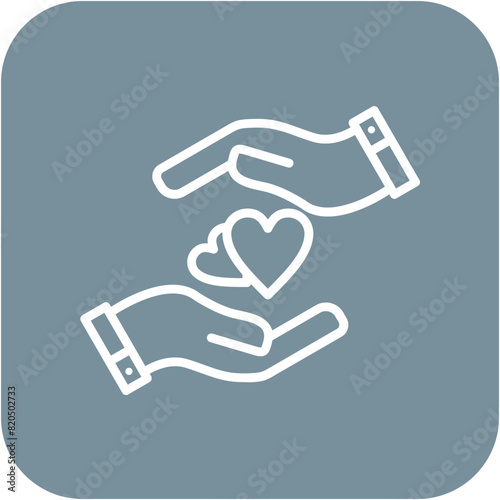 Kindness vector icon. Can be used for Core Values iconset.