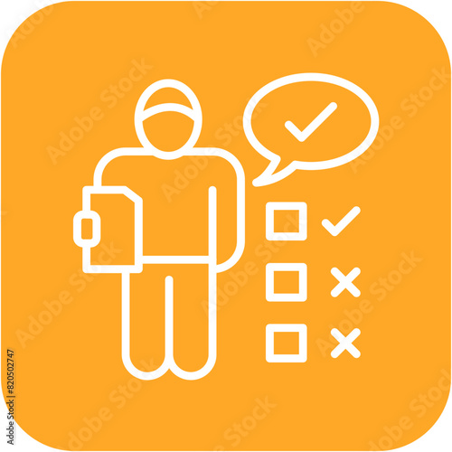 Accountability vector icon. Can be used for Core Values iconset.