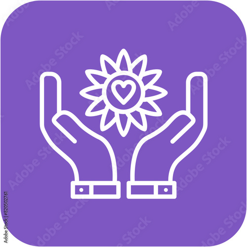 Compassion vector icon. Can be used for Core Values iconset.