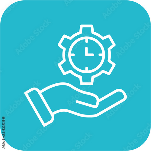 Time Management vector icon. Can be used for Project Assesment iconset.