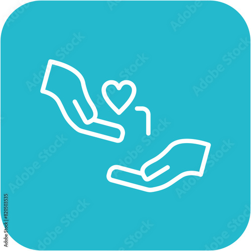 Kindness vector icon. Can be used for Charity iconset.