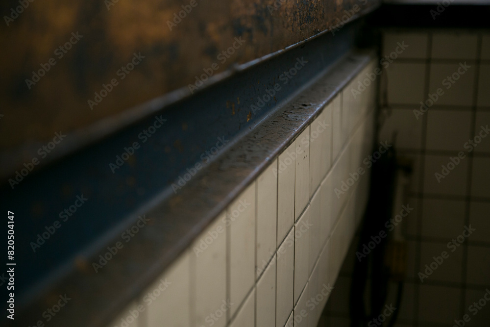 Obraz premium 廃工場の壁