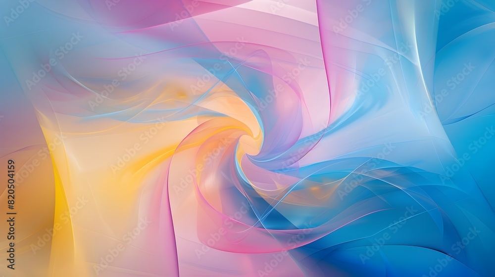 Captivating Fluid Abstract Design in Vibrant Blue,Yellow,and Pink Hues Captivating Fluid Abstract Design in Vibrant Blue,Yellow,and Pink Hues