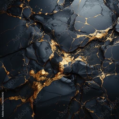 a black and gold marble textured surface
