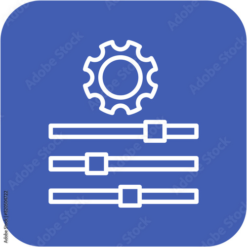 Adjustments vector icon. Can be used for Action Plan iconset.