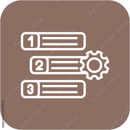 Prioritization vector icon. Can be used for Action Plan iconset.