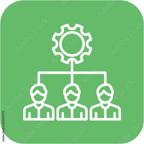 Resource Allocation vector icon. Can be used for Action Plan iconset.
