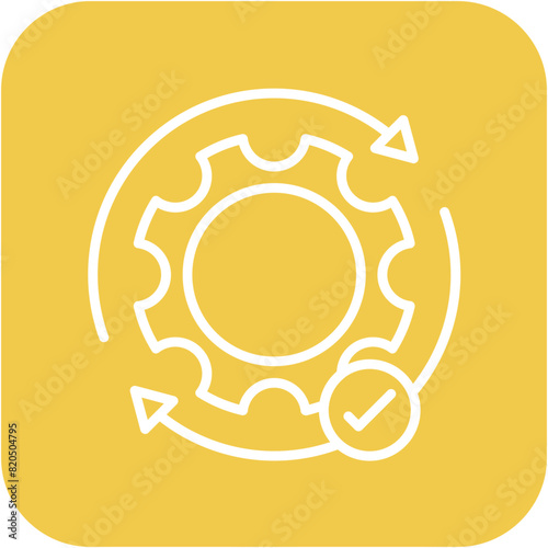 Execution vector icon. Can be used for Action Plan iconset.