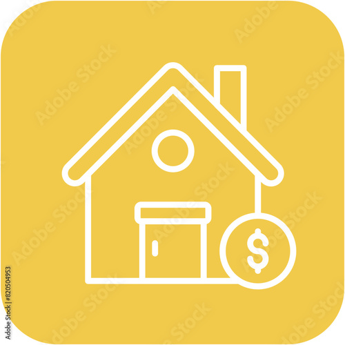 Mortgage vector icon. Can be used for Loan iconset.