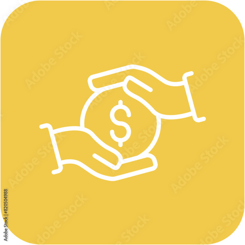 Funding Source vector icon. Can be used for Loan iconset.