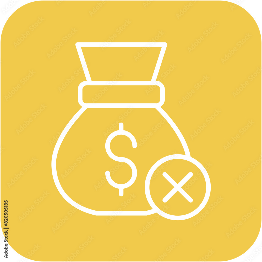 Loan Denial vector icon. Can be used for Loan iconset.