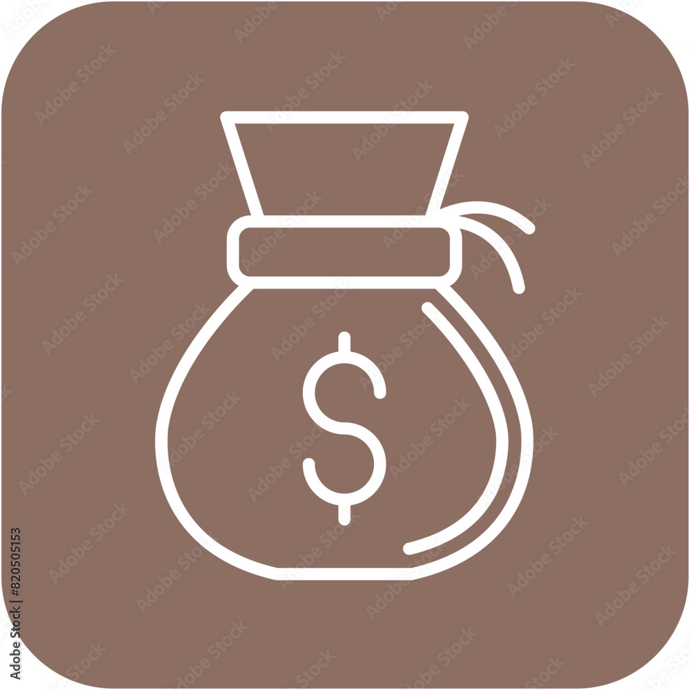 Money Bag vector icon. Can be used for Loan iconset. Money Bag vector icon. Can be used for Loan iconset.