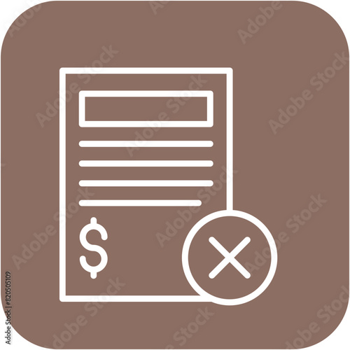 Loan Termination vector icon. Can be used for Loan iconset.