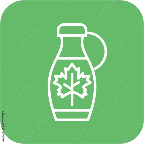Maple Syrup vector icon. Can be used for World Cuisine iconset.