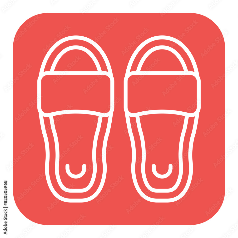 Slippers vector icon. Can be used for Spa iconset. Slippers vector icon. Can be used for Spa iconset.