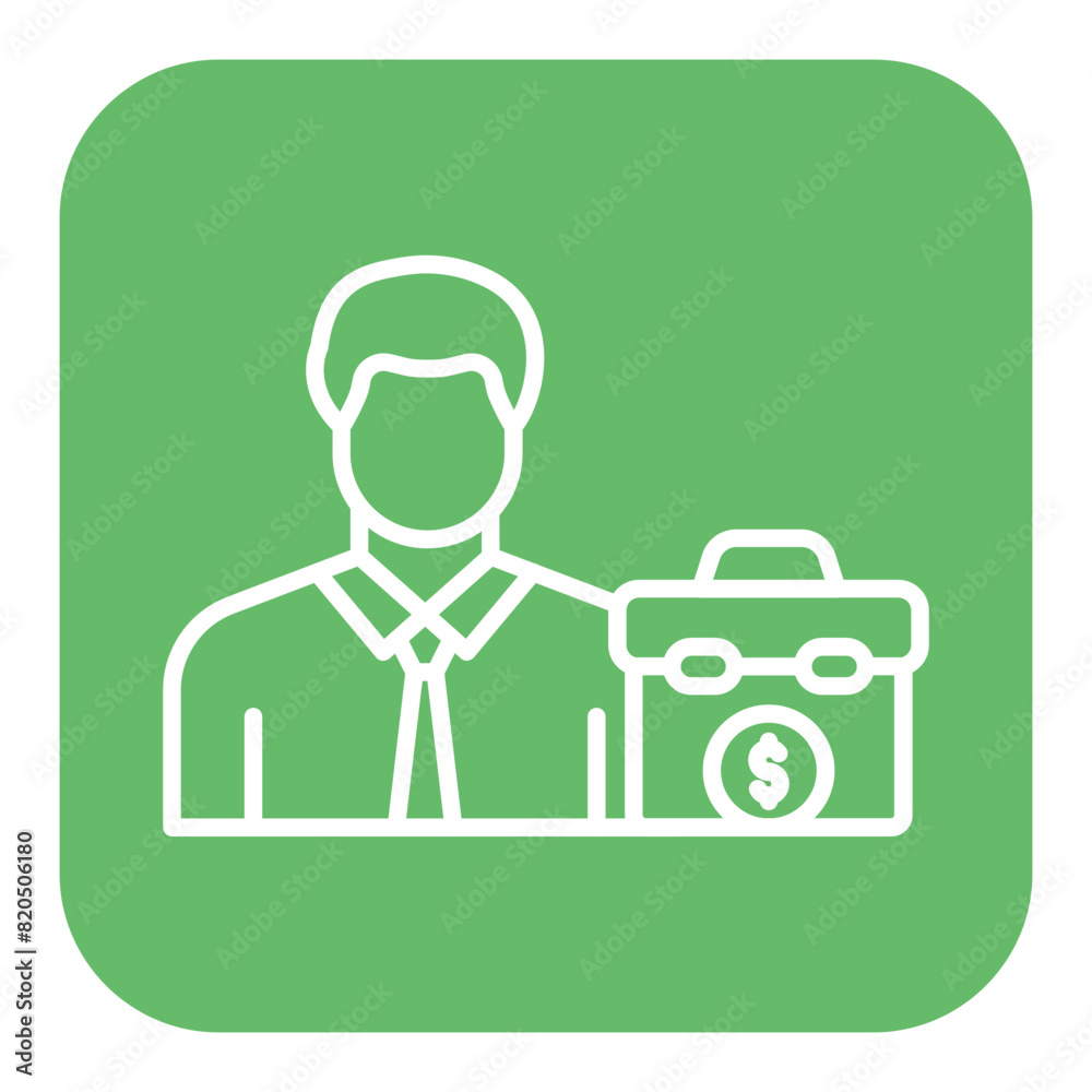 Businessman vector icon. Can be used for Business and Finance iconset. Businessman vector icon. Can be used for Business and Finance iconset.