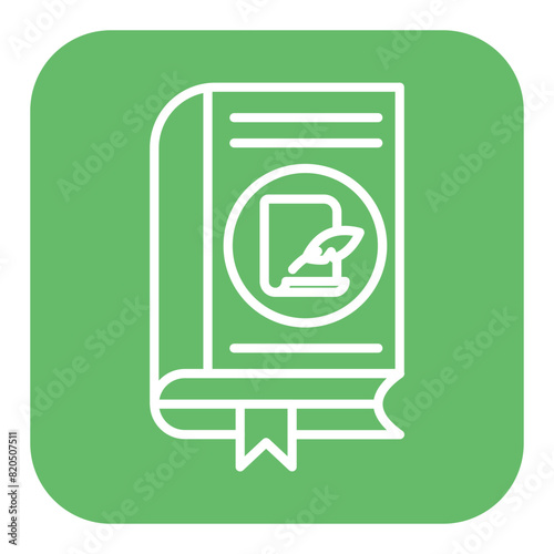 Prose vector icon. Can be used for Literature iconset.