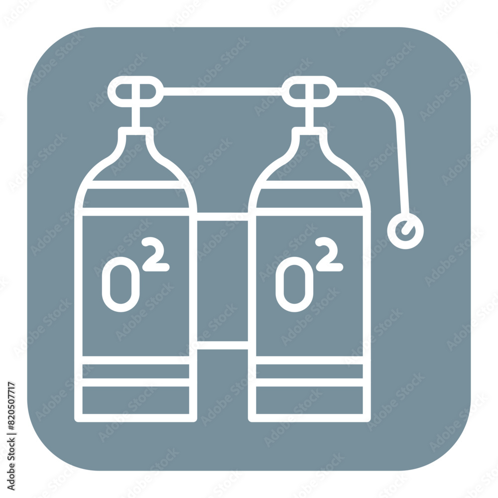 Diving Cylinder vector icon. Can be used for Vacation and Tourism iconset. Diving Cylinder vector icon. Can be used for Vacation and Tourism iconset.