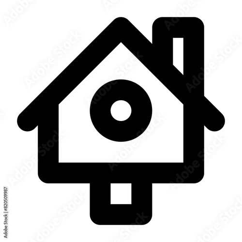 birdhouse line icon for ui and website