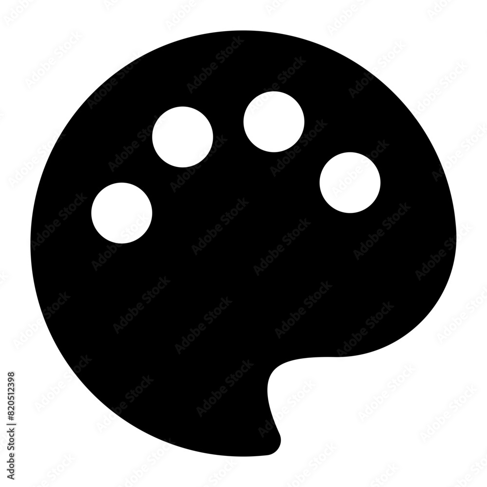Fototapeta premium palette icon for illustration