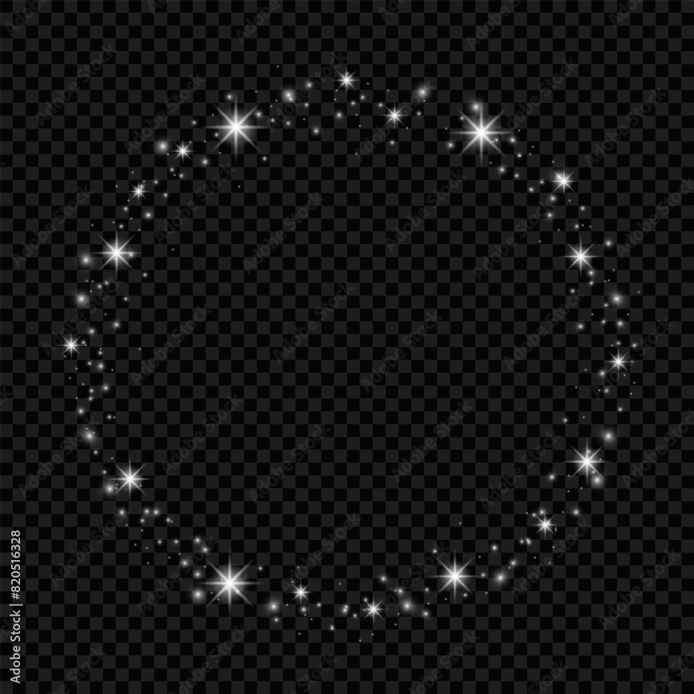 Obraz premium Effect sparkling stars light burst explosion, flickering and flashing lights. collection of different light effects on black background. transparent lens flares and lighting effects. vector design.