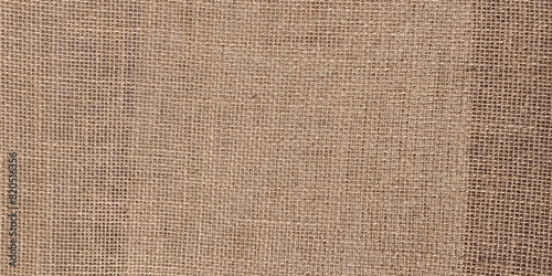 Brown linen fabric texture background, seamless pattern of natural textile. 