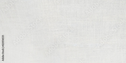 White cotton fabric cloth texture for background, natural textile pattern. photo