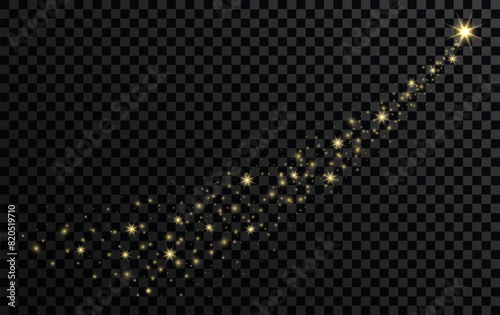 Effect sparkling stars light burst explosion, flickering and flashing lights. collection of different light effects on black background. transparent lens flares and lighting effects. vector design.