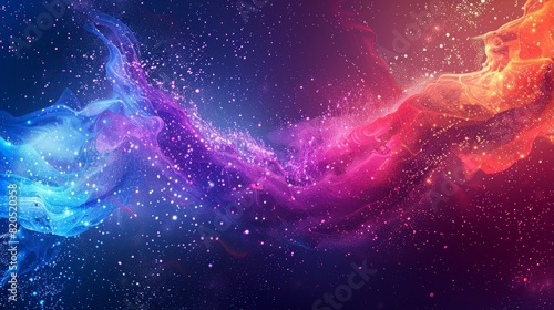 A colorful explosion on a dark space-themed background.

 photo