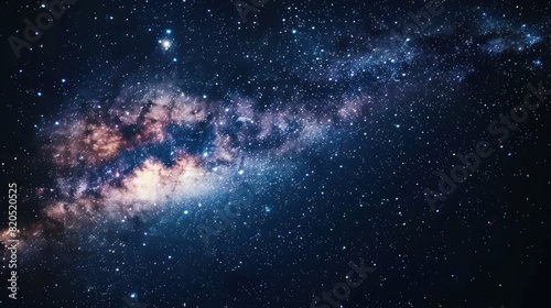 A background depicting stars and stardust in the Milky Way galaxy.