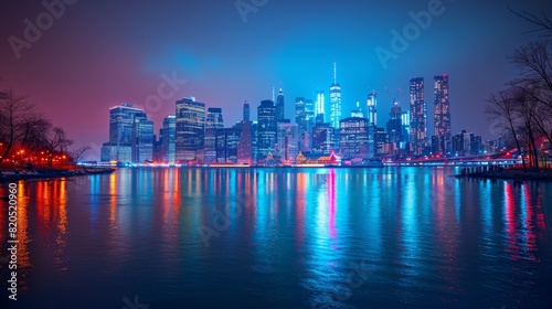 City Background at Night