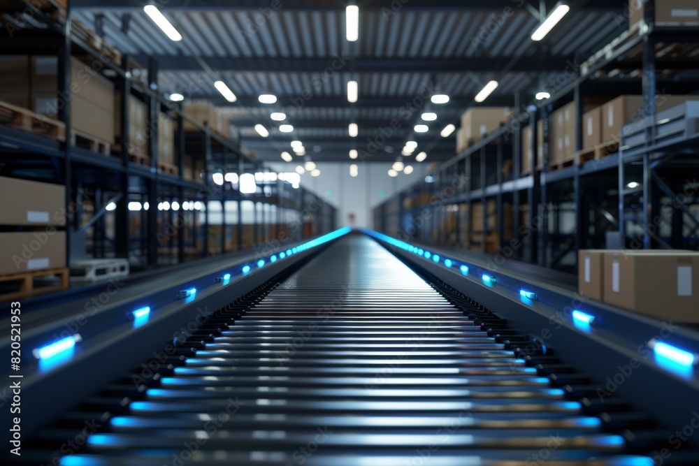 Fototapeta premium cutting-edge technology of an intelligent manufacturing facility, embracing Industry principles to streamline production processes through automation.
